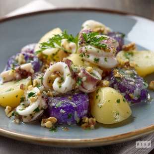 Salade Tiède de Chipirons et Pommes de Terre
