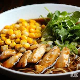 Soba Paitan Poulet Teriyaki