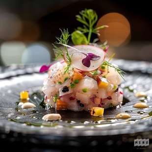 Tartare de Daurade à la Mangue et Vanille