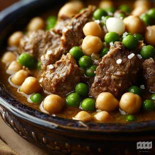 Tajine d'Agneau et Petits Pois