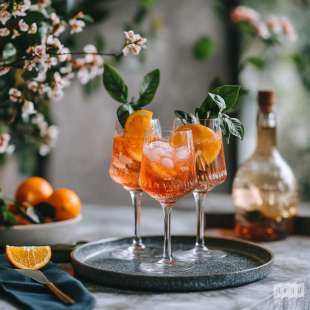 Recette Boisson alcoolisée : Aperol Spritz (avec Eau Gazeuse)