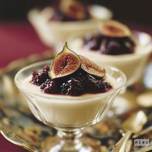 Panna Cotta et Compotée de Figues