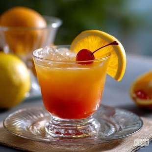 Cocktail sans Alcool Ananas Citron, Orange et Grenadine