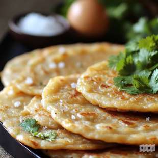 Besan Paratha / Beignets à la Farine de Pois Chiches (Inde)