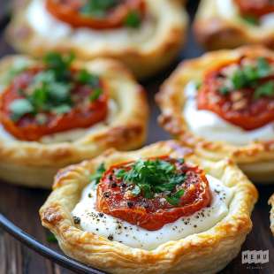 Tartelettes Chorizo Tomate Chèvre