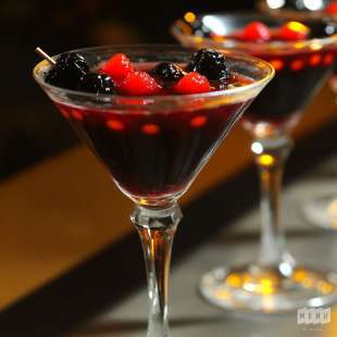 Cocktail d'Halloween aux Fruits Rouges sans Alcool