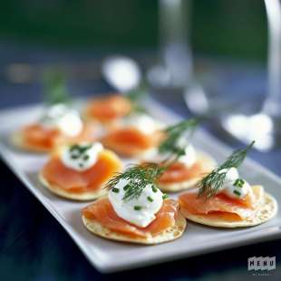 Blinis Chantilly Saumon Tarama