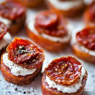 Bouchées de Chorizo à la Ricotta et Tomates Séchées