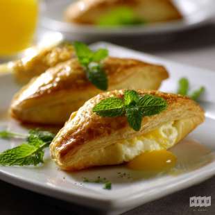 Chaussons au Chèvre et à la Menthe
