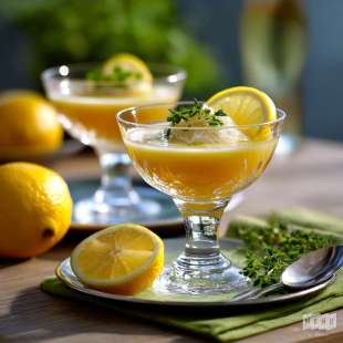 Soupe de Champagne au Citron et au Vin Blanc