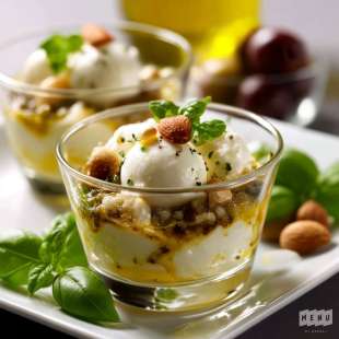 Verrine à la Tapenade, Pistou Mozzarella