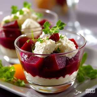 Verrine de Betteraves au Fromage Blanc