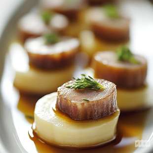 Bouchées au Navet et Magret Fumé