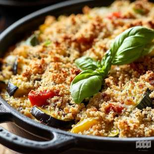 Crumble de Légumes du Soleil au Reblochon Aop