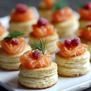 Mini Scones au Saumon Fumé