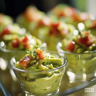 Verrine Guacamole et Rillettes de Saumon