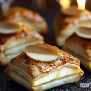 Chaussons Apéritifs de Pommes au Foie Gras