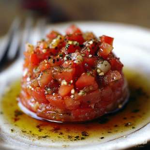 Tartare de Sardines Tomate et Espelette