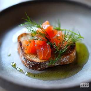 Tartine Suédoise au Saumon