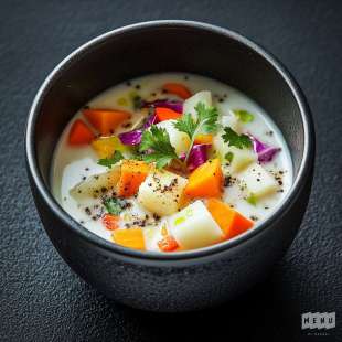 Soupe de Légumes au Lait de Coco