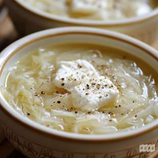 Soupe de Choux Blanc au Chèvre