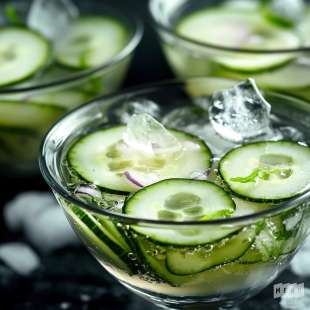 Soupe de concombre vinaigre