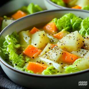Soupe de Laitue aux Légumes Racines