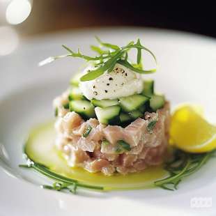 Tartare de Thon et Concombre à la Crème