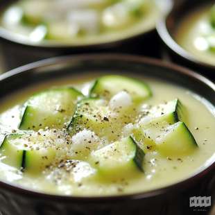 Soupe Glacée de Courgettes au Fromage frais