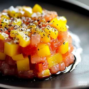 Tartare de Tomates et Poivron Jaune