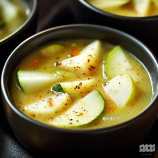Soupe Céleri Courgettes et Poires Épicée