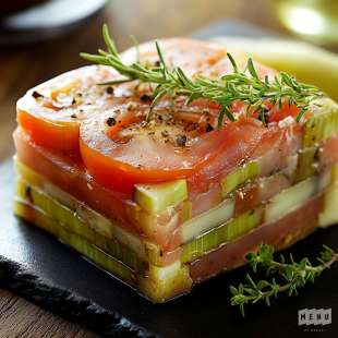 Terrine Froide de Poireaux et Tomates
