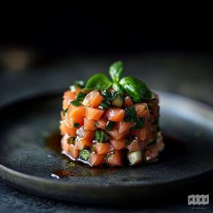 Tartare de Saumon au Basilic