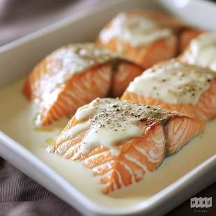 Pavés de Saumon à la Crème