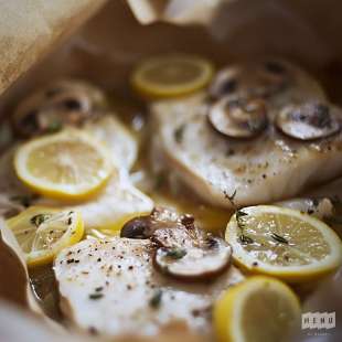 Papillote de Poisson à la Crème