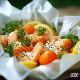 Saumon en Papillotes aux Petits Légumes