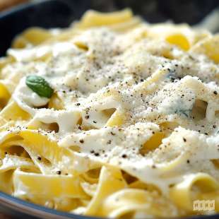 Tagliatelles à la Crème de Basilic