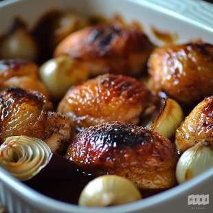 Poulet Fermier Rôti au Miel et aux Épices