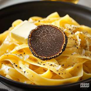 Tagliatelles Fraîches aux Truffes et au Foie Gras