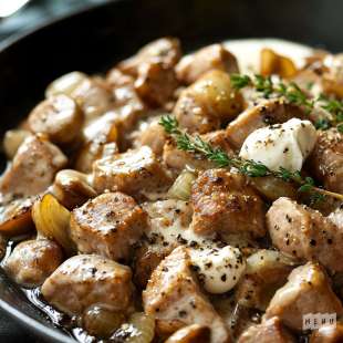 Sauté de Porc au Vin Blanc