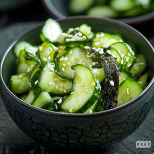 Salade Sunomono (Concombres à la Japonaise)