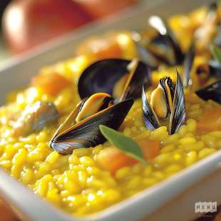 Risotto Jaune aux Moules