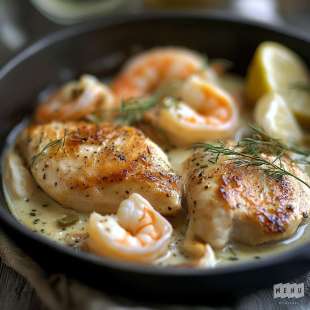 Poulet aux Crevettes