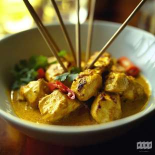 Poulet Mariné Sauce Satay