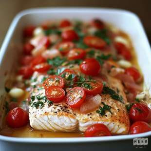 Saumon au Four à la Tomate