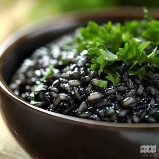 Risotto à l'Encre de Seiche