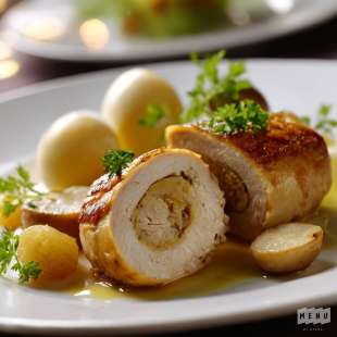 Poulet Farci au Foie Gras