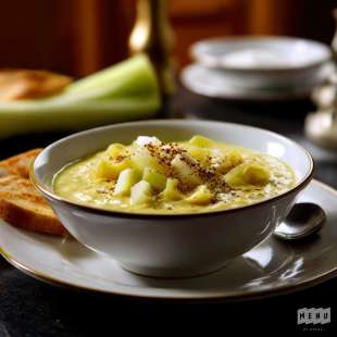 Fondue de Poireaux à la Crème et au Curry