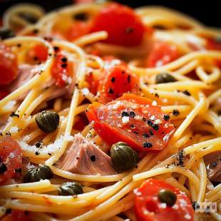 Spaghetti Tomate, Thon, Câpres