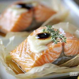 Saumon en Papillotte Crème et Balsamique